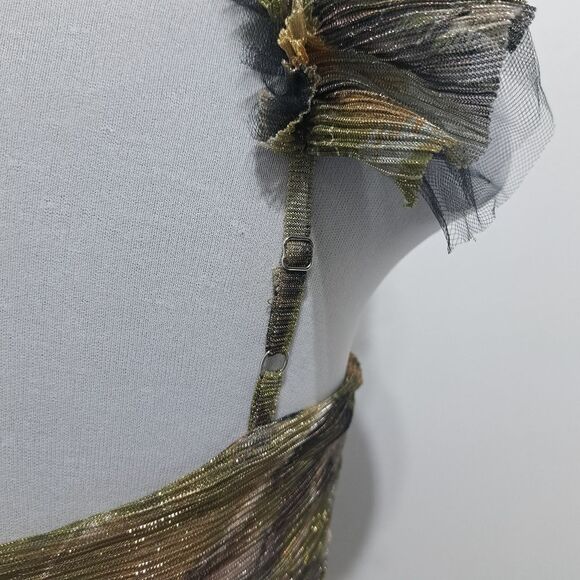 Mia Vesper The Mothra Sexy Festival Ruching Mini Dress Multi-Color Medium NWT - Picture 11 of 17